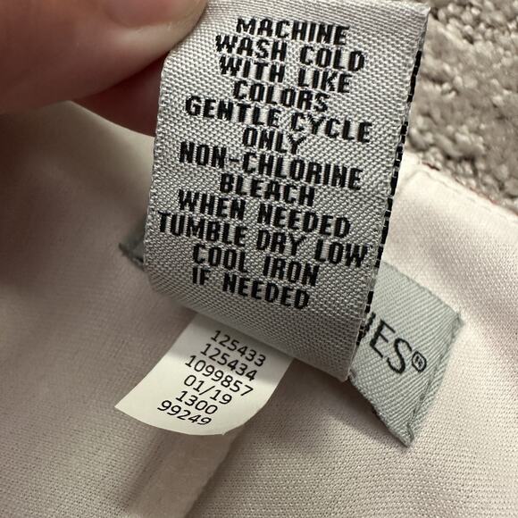 Catherines Dress Womens 1X Red White Tiered Sheer Short Sleeve Floral Print NWT - Picture 7 of 11